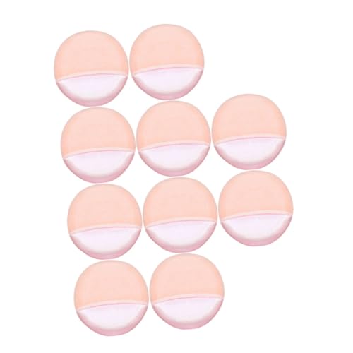 Homoyoyo 10 Stück Teiliges Make Up Puderquaste Weiche Hautfreundliche Kleine Runde Powder für Frauen Vielseitiges Beauty Tool für Losen und Gepressten Puder Hautschonend und Langlebig von Homoyoyo