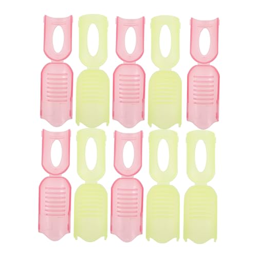 Homoyoyo 10 Stück Teiliges Nail Polish Remover Wrap Tool mit Verstellbaren Kunststoff Clips für Fingergrößen Sicherer Einfaches Entfernen von Gel und Acrylnägeln für Nagelpflege zu Hause von Homoyoyo