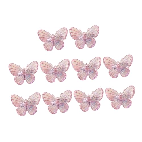 Homoyoyo 10 Stück Teiliges Schmetterling Haarspangen für Mädchen und Damen Kleine Bunte Haarklammern Niedliche Haarschmuck Accessoires für Alltag und Party Design Einfach zu Tragen von Homoyoyo