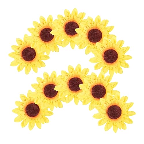Homoyoyo 10 Stück Teiliges Sonnenblumen Haarspangen Mehrschichtig Dekorative Haarklammern für Dünnes Haar Ponytail Mädchen Accessoires Modisch und Tragbar von Homoyoyo