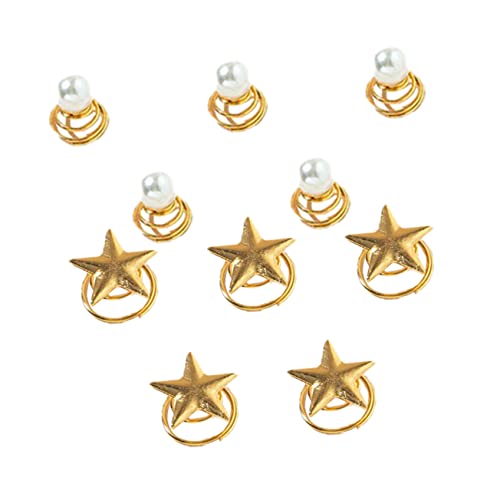 Homoyoyo 10 Stück Teiliges Spiral Haarspangen Leichte Kreative Hochzeits Haarnadeln Rutschfeste Haarklammern Haaraccessoires für Damen Geeignet für Hochzeit Weihnachten und Festlichkeiten von Homoyoyo