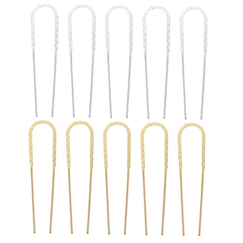 Homoyoyo 10 Stück Teiliges U förmiges Haarnadel Damen Retro Haarforken mit Schlanken Spitzen Passend für Haartypen Stilvoller Braut haarschmuck für Hochzeit Party Prom und Besondere von Homoyoyo