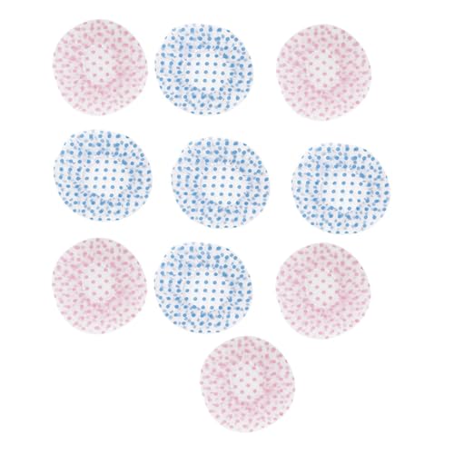 Homoyoyo 10 Stück Teiliges Wasserdichte Duschhauben Damen mit Dehnbaren Bändern Schützend für Haare und Kopfhaut Weich und Atmungsaktiv für Duschen Spa Schlaf und Haarbehandlung von Homoyoyo