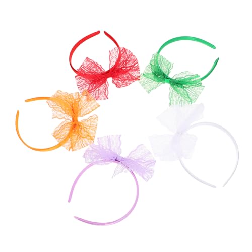 Homoyoyo 10stücke Spitzen Stirnbänder Mit Schleife Für Teenager Mädchen Kostüm Zubehör Cosplay Party Haar Accessoires Damen Kopfbedeckung von Homoyoyo