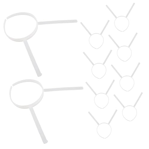 Homoyoyo 10 Stück Transparente Kunststoff Stirnband Grundlagen Langen Antennen Halbfertige DIY Rahmen für Cosplay Partys und Bastelprojekte Leichtes und Bequemes Zubehör von Homoyoyo