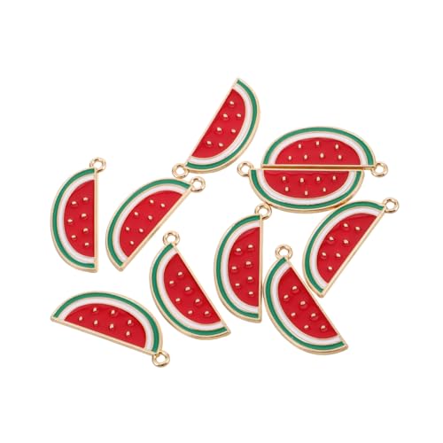 Homoyoyo 10stücke Wassermelonen Charms Aus Süße Früchte Für Schmuckdesign Deko Zubehör Für Armbänder Und Ketten von Homoyoyo