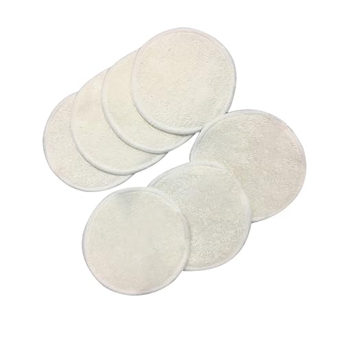 Homoyoyo 10 Stück Wiederverwendbare Abschminkpads aus Lagiger Bambusfaser Sanftes Makeup Entferner Pad für Gesicht und Augen Geeignet für Hauttypen Umweltfreundliche Reinigungspads von Homoyoyo