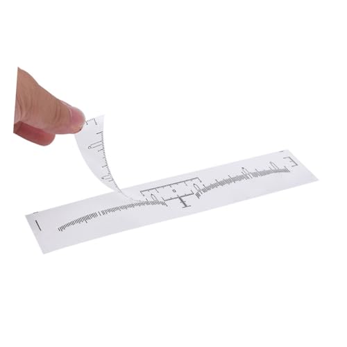 Homoyoyo 100 Stück Augenbrauen Schablone Aufkleber Professionelles Messwerkzeug zur Exakten Augenbrauenform Gestaltung für Microblading und Salongebrauch von Homoyoyo