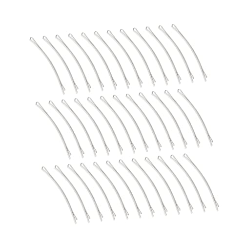 Homoyoyo 100 Stück Metall Haarnadeln für Mädchen Einfache Bobby Pins Weiß Dekorative Haarspangen für Täglichen Gebrauch Langlebig und von Homoyoyo