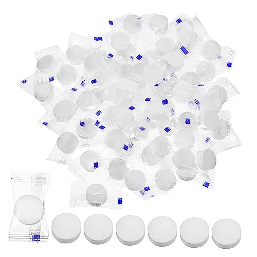 Homoyoyo 100 Stück Mini Komprimierte Handtuch Tabletten Hygienische Tücher für Zuhause Reisen Outdoor und Sport Kompakte Coin Tücher für Tägliche Anwendungen von Homoyoyo