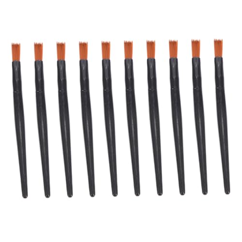 Homoyoyo 100 Stück Teiliges Kleine Lippenpinsel aus Schwarzem Aluminium für Gleichmäßiges Auftragen von Lippenstift und Flüssigen Kosmetika Handlich für Unterwegs für Damen von Homoyoyo