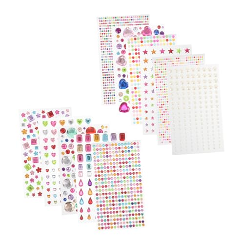 Homoyoyo 11 Blätter Selbstklebende Acryl Strasssteine Glänzende Rundsteine für Nageldesign Scrapbooking und Smartphone Dekoration Langlebig Einfach Anzubringen Funkelnde Bastel Aufkleber Homoyoyo 11 Blätter Selbstklebende Acryl Strasssteine Glänzende Rundsteine für Nageldesign Scrapbooking und Smartphone Dekoration Langlebig Einfach Anzubringen Funkelnde Bastel Aufkleber von Homoyoyo