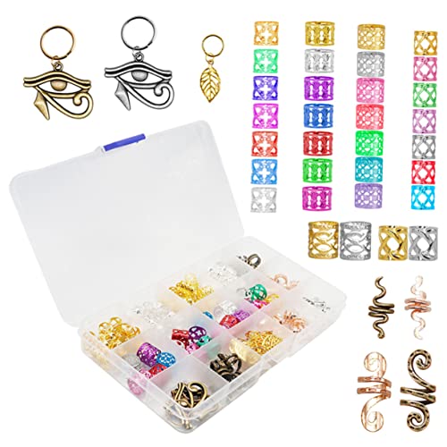 Homoyoyo 116 Stück Teiliges Dreadlocks Zubehörset Bunte Haarschmuck Ringe und Perlen für Zöpfe für Dreadlocks und Haarverlängerungen Kreative Haaraccessoires für von Homoyoyo