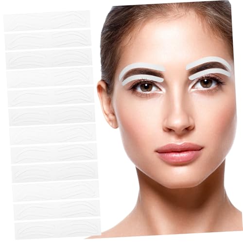 Homoyoyo 12 Blatt Teiliges Augenbrauen Schablonen Brow Stencil aus Weichem Papier Hautfreundlich und Vielseitig für Makeup Tattoo Formung Kompakt und Reisefreundlich von Homoyoyo