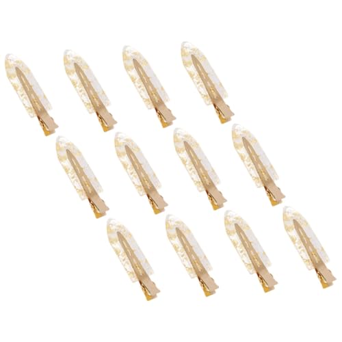 Homoyoyo 12 Stck Teiliges Glitter Haarklammern Kleine Glitzernde Haarklammern Knicke Dekorative Haarspangen für Mädchen Schonende Haarschmuck Accessoires aus Metall und Kunststoff von Homoyoyo