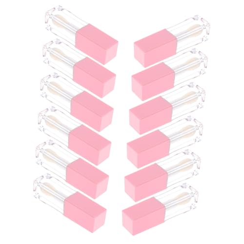 Homoyoyo 12 Stück Leere Lippenpflege Tuben Nachfüllbare Praktische Kunststoff Lipgloss Behälter Kompakt Robust für DIY Lipgloss und Lippenbalsam Leicht Transportierbar für Frauen Mädchen von Homoyoyo
