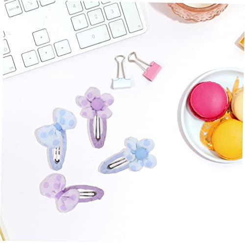 Homoyoyo 12 Stück Teiliges Candy farbige Haarklammern für Mädchen Leichte Stabile Stoff blumen bögen Bunte Haarspangen für Feines und Dickes Haar Geeignet für Alltag Party Halloween von Homoyoyo