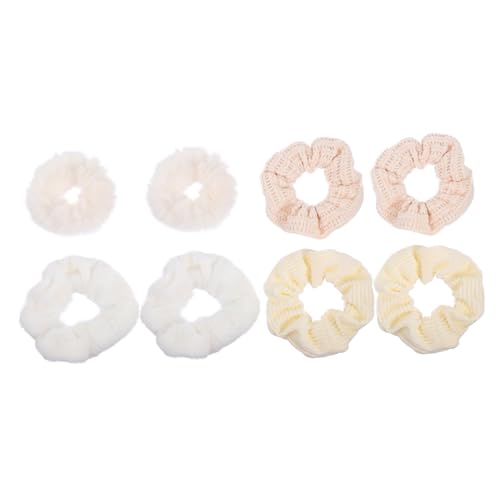 Homoyoyo 12 Stück Teiliges Flauschiges Haargummi Plüsch und Polyester Elastische Haarbänder für Mädchen und Damen Weiche Ponytail halter Vielseitig Einsetzbar für Dünnes und Dickes Haar von Homoyoyo