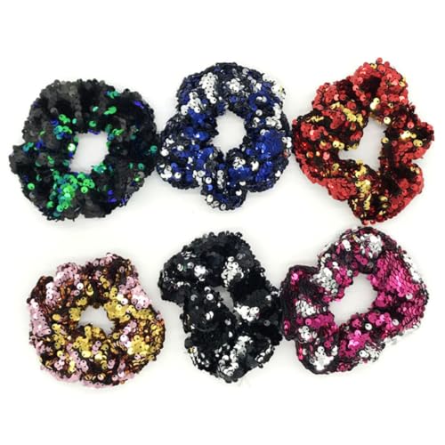 Homoyoyo 12 Stück Teiliges Glitzer Haargummis mit Pailletten Elastische Doppelfarbige Haarbänder für Damen und Mädchen Modische Stylische Ponytail Halter für Alltag und Zufällige Farbe Homoyoyo 12 Stück Teiliges Glitzer Haargummis mit Pailletten Elastische Doppelfarbige Haarbänder für Damen und Mädchen Modische Stylische Ponytail Halter für Alltag und Zufällige Farbe von Homoyoyo
