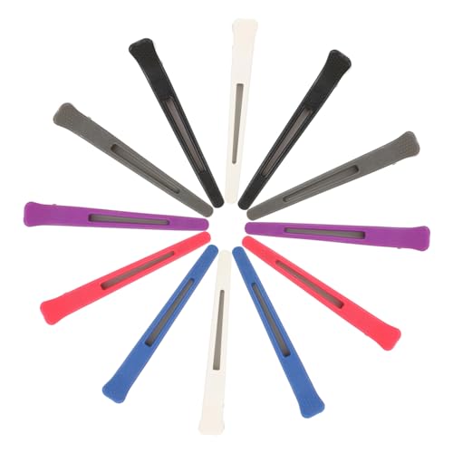 Homoyoyo 12 Stück Teiliges Haarklammern Kunststoff Duckbill Clips für Friseure Rutschfestes Haarstyling Zubehör für Damen und Professionelle Anwendungen Zufällige Farben Zufällige Farbe von Homoyoyo