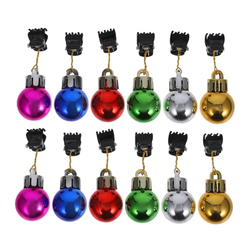 Homoyoyo 12 Stück Teiliges Weihnachtsbart Clips Glänzende Bart Ornamente für Männer Bunte Gesichts Haar Schmuckstücke für Weihnachtsfeiern und Kostüme Zufällige Farbe von Homoyoyo