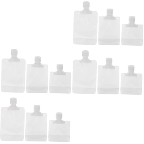 Homoyoyo 12 Stück Teiliges Wiederverwendbare Lotionbeutel Kompakte Nachfüllbeutel mit Auslaufsicherem Verschluss Transparenter Reise organizer für Kosmetik und Hautpflege von Homoyoyo
