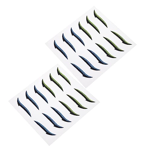 Homoyoyo 12Paare Doppelte Augenlid Aufkleber Wiederverwendbare Eyeliner Streifen und Unsichtbar und Leicht für und Augenformen von Homoyoyo