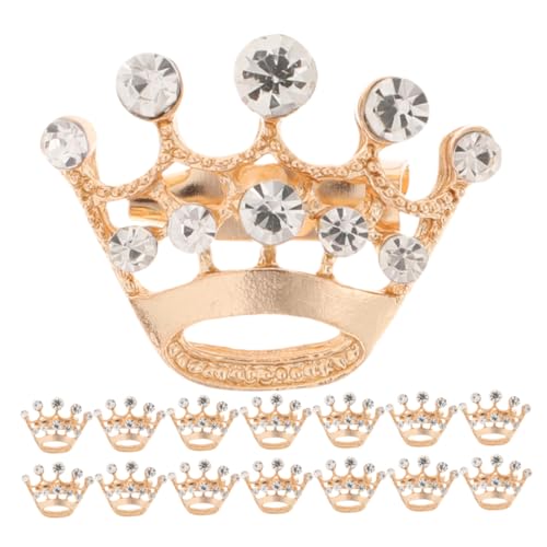 Homoyoyo 15 Stück Kronennadeln Mini Festzug Tiara Kronenbrosche Corsage Strass Anstecknadeln Schmuckzubehör Für Damen Kleider Anzüge Schals Hochzeitsfeiern von Homoyoyo