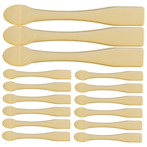 Homoyoyo 15 Stück Teiliges Kosmetikspachtel aus Robustem Kunststoff Leichte Make Up Löffel für Creme Augencreme und Lotion Wiederverwendbar Hygienisch für Zuhause und Beauty Salon von Homoyoyo