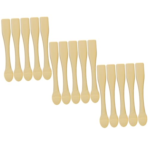 Homoyoyo 15 Stück Teiliges Kosmetikspatel Creme Löffel für Gesichtspflege Makeup Scoop Langlebig Praktisch zum Gleichmäßigen Auftragen und Dosieren von Augen und Gesichtscremes von Homoyoyo