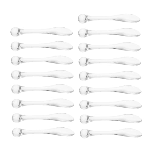 Homoyoyo 15 Stück Teiliges Transparenter Acryl gesichtscremespatel Kosmetische Applikatoren für Masken Peelings und Seren Handliche Beauty Scoop Löffel für Präzises Auftragen und von Homoyoyo
