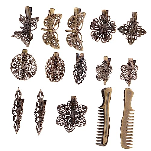 Homoyoyo 15 Stück Vintage Haarklammern Teiliges Stabile Haarspangen mit Sicherem Griff Attraktives Design Geruchloses Material Vielseitiger Haarschmuck für Mädchen und Frauen von Homoyoyo