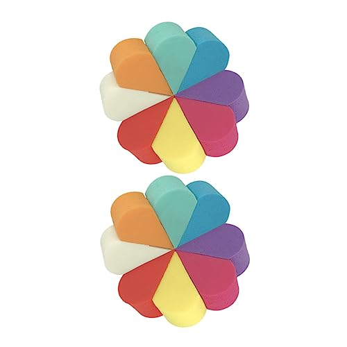 Homoyoyo 16stücke Teiliges Make-up Schwamm Doppelseitige Blender Für Foundation Puder Und Concealer Weiche Und Atmungsaktive Kosmetik Schwämme Für Perfekten Teint von Homoyoyo