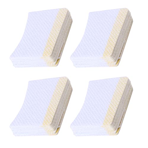 Homoyoyo 160 Stück Arc Förmige Make Up Entferner Pads Selbstklebende Wimpern Reinigungs Pads für Salon und und Praktisch für Wimpernverlängerungen und Make Up Entfernung von Homoyoyo