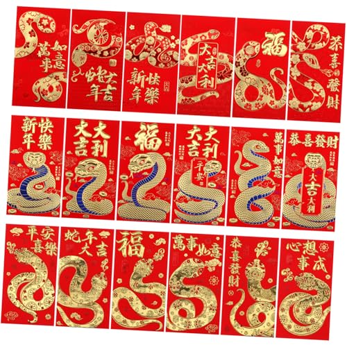Homoyoyo 18 Stk. Sternzeichen Schlange Roter Umschlag 2025 Rote Umschläge Geldumschläge Für Geld Rot China Rote Pakete Begrüßen Geldumschlag Festival Sehen Couplet Geld Quaste Spezialpapier Homoyoyo 18 Stk. Sternzeichen Schlange Roter Umschlag 2025 Rote Umschläge Geldumschläge Für Geld Rot China Rote Pakete Begrüßen Geldumschlag Festival Sehen Couplet Geld Quaste Spezialpapier von Homoyoyo