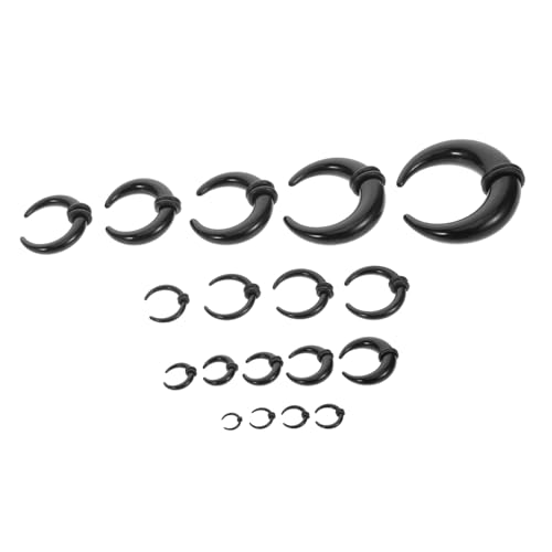 Homoyoyo 18 Stück Gepulster Septumschmuck Septum Börse Schmuck Septum verjüngt sich für Frauen Nasenpiercing verjüngt sich Nasenring für Männer Nasenring für Frauen Acryl Schwarz Homoyoyo 18 Stück Gepulster Septumschmuck Septum Börse Schmuck Septum verjüngt sich für Frauen Nasenpiercing verjüngt sich Nasenring für Männer Nasenring für Frauen Acryl Schwarz von Homoyoyo