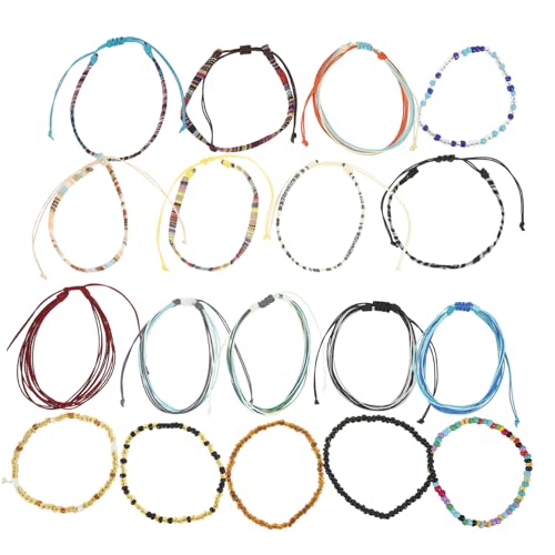 Homoyoyo 18stücke Teiliges Boho Fußkettchen Mit Bunten Perlen Handgefertigtes Fußschmuck Für Für Strandurlaub Und Tägliches Tragen Langlebig Und von Homoyoyo
