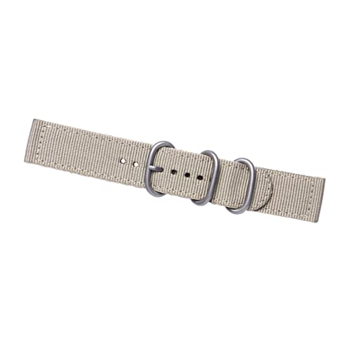Homoyoyo 18mm Robustes Nylon - Uhrenarmband in Khaki – 2 - Gelenk Design Für Optimalen Tragekomfort Idealer Ersatz Für Ihre Uhr Langlebig Und Stilvoll von Homoyoyo