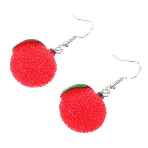 Homoyoyo 1Paar Kreative Ohrringe Für Damen Niedliche Baumelnde Ohrhänger Leichtem Material Trendige Accessoires Mit Realistischen Fruchtelementen Partys Festivals von Homoyoyo