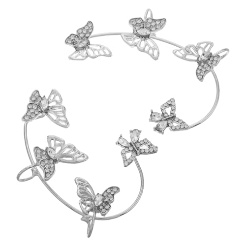 Homoyoyo 1Paar Kunstperlen Ohrmanschetten Modischer Ohrschmuck für Besondere Anlässe Leichter Piercing Eleganter Ohrclip für Frauen Stilvoller Ohrschmuck Muscheln von Homoyoyo