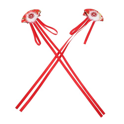 Homoyoyo 1Paar Quasten Haarspangen Blumenfächer Haarnadeln im Japanischen Stil Eleganter Haarschmuck für Mädchen Accessoires für Festivals und Partys von Homoyoyo