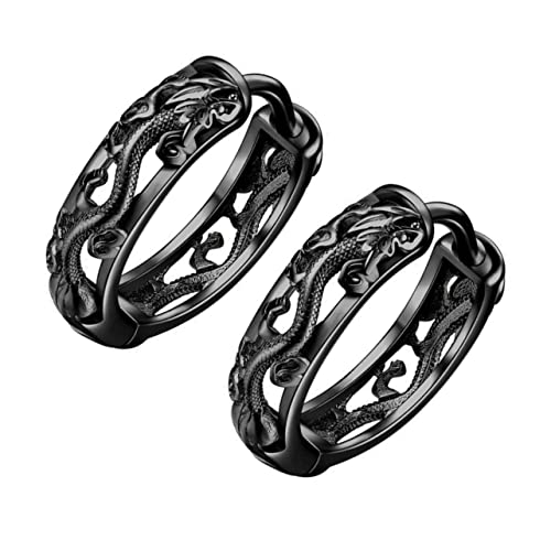 Homoyoyo 1Paar Retro Männer Ohrringe Dangle Loop Drachen Design Kühle Schleifen Ohrringe Freizeit Festivals Hypoallergen Modisches Accessoire Homoyoyo 1Paar Retro Männer Ohrringe Dangle Loop Drachen Design Kühle Schleifen Ohrringe Freizeit Festivals Hypoallergen Modisches Accessoire von Homoyoyo