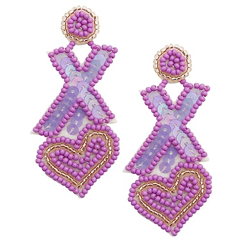 Homoyoyo 1Paar Vintage Herz Perlen Drop Ohrringe Für Frauen Ethno Inspiriertes Schmuck Accessoire Mit Glitzer Für Valentinstag Homoyoyo 1Paar Vintage Herz Perlen Drop Ohrringe Für Frauen Ethno Inspiriertes Schmuck Accessoire Mit Glitzer Für Valentinstag von Homoyoyo