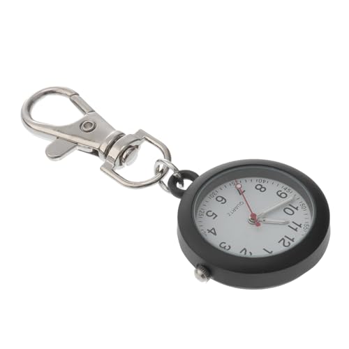 Homoyoyo 1Pc Krankenschwester Uhr Fob Uhren Für Krankenschwestern Uhr Uhr Fob Uhr Für Krankenschwestern Clip Männer Taschenuhren Elektronische Karabiner Fob Uhr Schwarz Schnalle Material von Homoyoyo