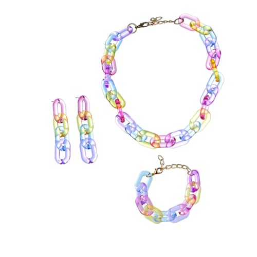 Homoyoyo 1 Set Bunte Acryl Schmuck Set Armband Halskette Ohrring Für Mädchen Mode Zubehör Homoyoyo 1 Set Bunte Acryl Schmuck Set Armband Halskette Ohrring Für Mädchen Mode Zubehör von Homoyoyo