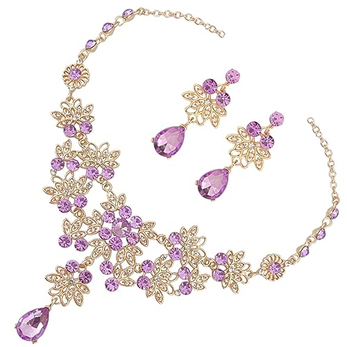 Homoyoyo 1Satz Brautschmuck Tränenohrringe Halskette Teardrop Dangle Ohrringe Tränenkette Für Hochzeitskleid Festliche Anlässe Homoyoyo 1Satz Brautschmuck Tränenohrringe Halskette Teardrop Dangle Ohrringe Tränenkette Für Hochzeitskleid Festliche Anlässe von Homoyoyo