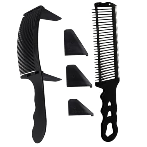 Homoyoyo 1Satz Friseurkämme für Herren Professionelle Haarkämme mit Kammführungen für Haarschnitte und Styling Langlebig und Vielseitig Einsetzbar von Homoyoyo
