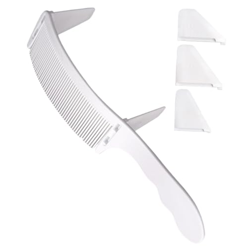 Homoyoyo 1Satz Professioneller Haarkamm Set Einstellbare Friseur Haarschneidehilfe mit Ergonomischem Förmigem Design für Präzise Haarschnitte für Stylisten und Herren von Homoyoyo