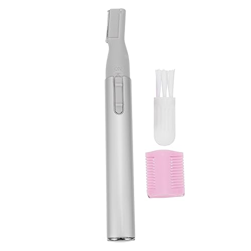 Homoyoyo 1Satz Tragbarer Elektrischer Augenbrauentrimmer Multifunktionaler Damen Rasierer für Augenbrauen Gesichtshaare und Körperhaare Silber Batterie von Homoyoyo