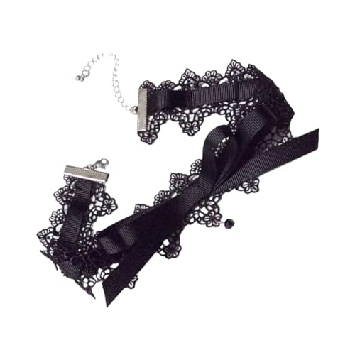 Homoyoyo Einzigartige Spitzen Halskette Mädchen Mit Schleifendekor Modisches Choker Halsband Zarte Bowknot Spitze Für Besondere Anlässe Für Partys Hochzeiten Und Geburtstage Angenehm von Homoyoyo